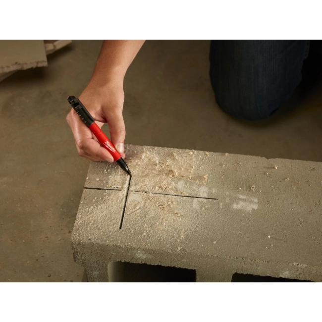 Vendita online Pennarello indelebile Inkzall marker nero punta fine 4 pz